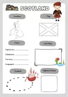 Vorschau - Arbeitsblätter - Fact Sheet: Scotland - Seite 1