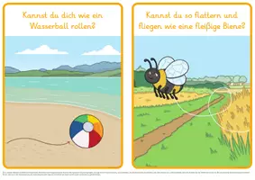 Vorschau - Stationenlernen - Sommer - Bewegungskarten - Deckblatt