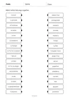 Aperçu - Cartes d'exercices - Fruits: Draw the lines 3 (Fiche d'exercices d'anglais) - Page 3
