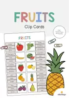 Aperçu - Cartes / Images - Fruits: Clip Cards (Cartes à pince pour le cours d'anglais) - Page de couverture