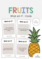 Aperçu - Jeux - Fruits: What am I? - Cards (Jeu pour le cours d'anglais) - Page de couverture
