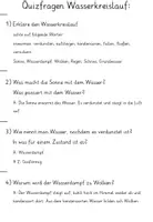 Vorschau - Spiele - Quizfragen Wasserkreislauf - Deckblatt