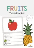 Aperçu - Jeux - Fruits: Vocabulary Quiz (Jeu de questions pour le cours d'anglais) - Page de couverture