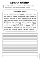 Vorschau - Arbeitsblätter - Adjektive einsetzen - Aufsatzerziehung - 2.Klasse und 3.Klasse - Seite 3