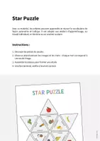 Aperçu - Jeux - Fruits: Star Puzzle (Jeu pour le cours d'anglais) - Page 1