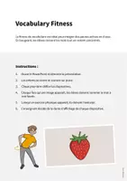 Aperçu - Jeux - Fruits: Vocabulary Fitness (Fitness du vocabulaire) - Page 1