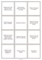 Aperçu - Cartes / Images - Fruits: Smalltalk Cards (Cartes de conversation) - Page 3