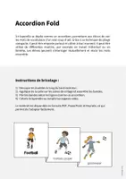 Aperçu - Fiches - Football: Accordion Fold (Jeu pour le cours d'anglais) - Page 1