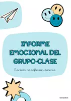 Vista previa - Para docentes: organización, planificación y formación - INFORME EMOCIONAL DEL GRUPO - Reflexión docente - Portada