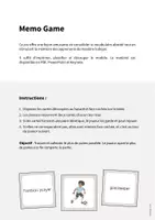 Aperçu - Jeux - Football: Memo Game (Jeu pour le cours d'anglais) - Page 1