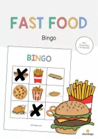 Aperçu - Jeux - Fast Food / Restauration rapide: Bingo (Jeu pour le cours d'anglais) - Page de couverture