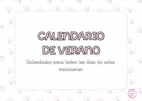 Vista previa - Tarjetas / Manipulativos - CALENDARIO DEL VERANO - página 1