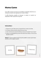 Aperçu - Jeux - Fast Food / Restauration rapide: Memo Game (Jeu pour le cours d'anglais) - Page 1