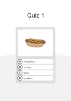 Aperçu - Jeux - Fast Food / Restauration rapide: Vocabulary Quiz (Jeu de questions pour le cours d'anglais) - Page 3