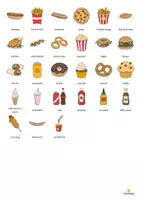 Aperçu - Jeux - Fast Food / Restauration rapide: Vocabulary Game (Jeu pour le cours d'anglais) - Page 3