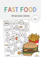 Aperçu - Jeux - Fast Food / Restauration rapide: Smalltalk Game (Jeu de conversation) - Page de couverture