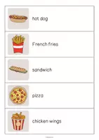 Aperçu - Jeux - Fast Food / Restauration rapide: Running Dictation (Dictée en mouvement pour le cours d'anglais) - Page 2