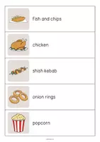 Aperçu - Jeux - Fast Food / Restauration rapide: Running Dictation (Dictée en mouvement pour le cours d'anglais) - Page 3