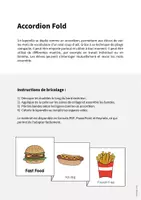 Aperçu - Fiches - Fast Food / Restauration rapide: Accordion Fold (Jeu pour le cours d'anglais) - Page 1