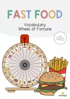 Aperçu - Jeux - Fast Food / Restauration rapide: Vocabulary Wheel of Fortune (Roue de la chance pour le cours d'anglais) - Page de couverture