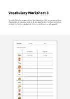 Aperçu - Fiches - Fast Food / Restauration rapide: Vocabulary Worksheet 3 (Fiche d'exercices d'anglais) - Page 1