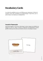 Aperçu - Fiches - Fast Food / Restauration rapide: Vocabulary Cards (Cartes de mots) - Page 1