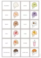 Aperçu - Jeux - Ice Cream Shop / Glacier: Memo Game (Jeu pour le cours d'anglais) - Page 3