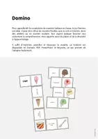 Aperçu - Jeux - Ice Cream Shop / Glacier: Domino (Jeu pour le cours d'anglais) - Page 1