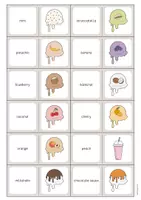 Aperçu - Jeux - Ice Cream Shop / Glacier: Domino (Jeu pour le cours d'anglais) - Page 3