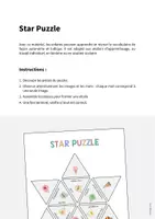 Aperçu - Jeux - Ice Cream Shop / Glacier: Star Puzzle (Jeu pour le cours d'anglais) - Page 1