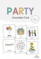 Aperçu - Fiches - Party / Fête: Accordion Fold (Jeu pour le cours d'anglais) - Page de couverture