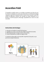 Aperçu - Fiches - Party / Fête: Accordion Fold (Jeu pour le cours d'anglais) - Page 1