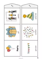 Aperçu - Fiches - Party / Fête: Accordion Fold (Jeu pour le cours d'anglais) - Page 3