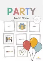Aperçu - Jeux - Party / Fête: Memo Game (Jeu pour le cours d'anglais) - Page de couverture