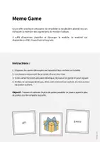 Aperçu - Jeux - Party / Fête: Memo Game (Jeu pour le cours d'anglais) - Page 1