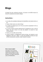 Aperçu - Jeux - Party / Fête: Bingo (Jeu pour le cours d'anglais) - Page 1