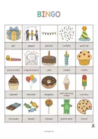 Aperçu - Jeux - Party / Fête: Bingo (Jeu pour le cours d'anglais) - Page 2