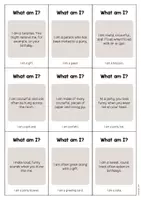 Aperçu - Jeux - Party / Fête: What am I? - Cards (Jeu pour le cours d'anglais) - Page 2