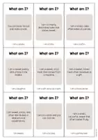 Aperçu - Jeux - Party / Fête: What am I? - Cards (Jeu pour le cours d'anglais) - Page 3