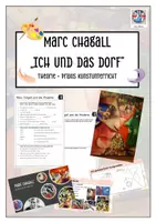 Vorschau - Arbeitsblätter - Marc Chagall "Ich und das Dorf" - Deckblatt