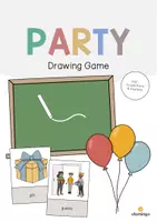 Aperçu - Jeux - Party / Fête: Drawing Game (Jeu pour le cours d'anglais) - Page de couverture