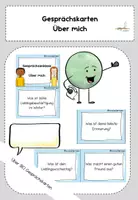 Aperçu - Cartes / Images - Cartes de discussion sur moi / faire connaissance allemand - Gesprächskarten über mich / kennenlernen deutsch - Page 1