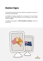 Aperçu - Affichage - Australia / Australie: Station Signs (Cartes de travail en atelier) - Page 1
