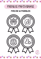 Vista previa - Manualidades / Dibujos para colorear - MEDALLAS MOTIVADORAS - Portada
