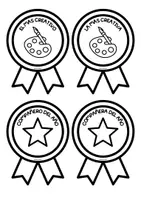 Vista previa - Manualidades / Dibujos para colorear - MEDALLAS MOTIVADORAS - página 1