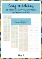 Vorschau - Bildkarten - Bildkarten: Going on a summer holiday - Deckblatt