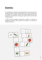Aperçu - Jeux - Vegetables / Légumes: Domino (Jeu pour le cours d'anglais) - Page 1