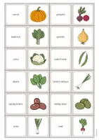 Aperçu - Jeux - Vegetables / Légumes: Domino (Jeu pour le cours d'anglais) - Page 3