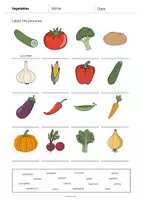 Aperçu - Fiches - Vegetables / Légumes: Vocabulary Worksheet 1 (Fiche d'exercices d'anglais) - Page 3