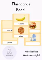 Vorschau - Bildkarten - Flashcards Food (versch. Varianten) - Deckblatt